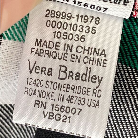 Vera Bradley Colorful Tartan Check Apron Adjustable Holiday Preppy Casual NWOT - Picture 9 of 12